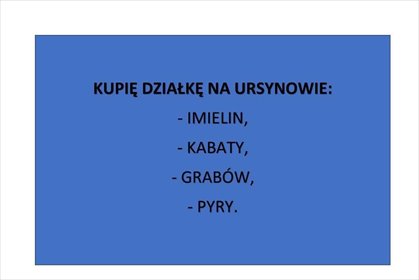 działka na sprzedaż 1m2 działka Warszawa