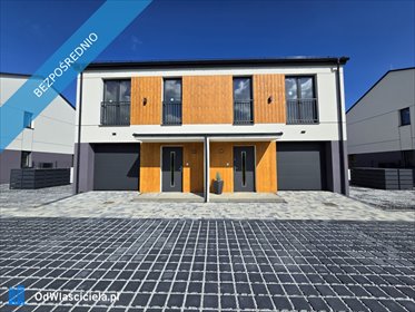 Nowoczesny segment 112m2 z garażem, pod klucz, ogrzewanie podłogowe dom Goczałkowice-Zdrój, Letnia