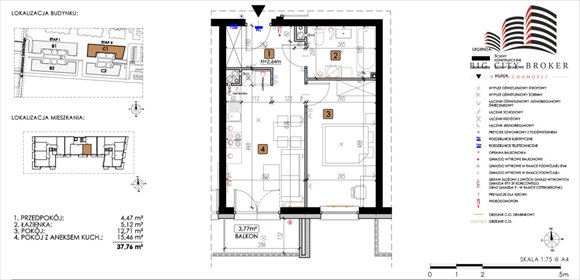 mieszkanie na sprzedaż 38m2 mieszkanie Lublin, Czechów Górny, Koncertowa