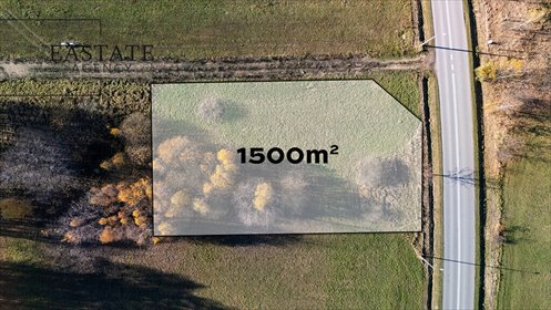 Działka budowlana 1500 m² z mediami, planem i zielenią działka Kaleń, Długa