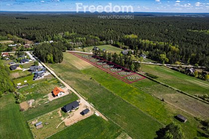 działka na sprzedaż 1000m2 działka Ponikła
