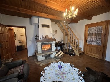 Na sprzedaż urokliwy dom z bali 95 m² w pięknej dolinie rzeki Ciemięgi dom Ożarów
