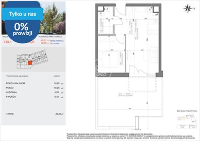 Dwupokojowe mieszkanie 39,3 m2 w Bocianowie, gotowe do wprowadzenia mieszkanie Bydgoszcz, Bocianowo, Pomorska