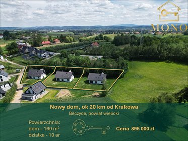 Nowoczesny dom 160 m2 z garażem, ogród, spokojna okolica dom Bilczyce