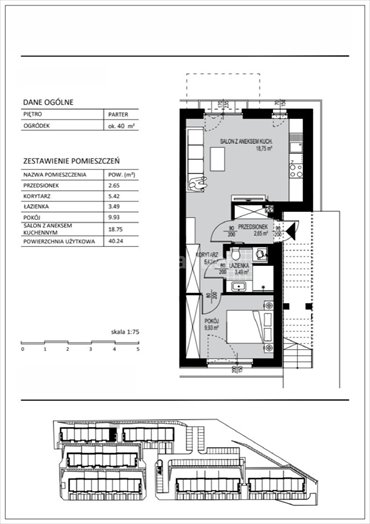 mieszkanie na sprzedaż 40m2 mieszkanie Gdańsk, Borkowo, Poziomkowa