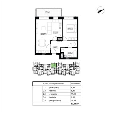 mieszkanie na sprzedaż 53m2 mieszkanie Rzeszów, Franciszka Kotuli, Nowosądecka