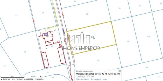 Polecam działkę 1898 m² w Wawrze, las, media w ulicy działka Warszawa, Wawer, Miedzeszyn, Prasowa