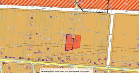 działka na sprzedaż 1220m2 działka Płochocin, Szafirowa