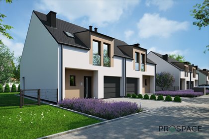 Nowoczesny bliźniak 147m² z garażem i ogrodem dom Zielona Góra, Budowlana
