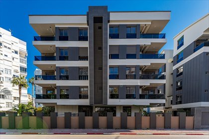 Nowoczesne 3-pokojowe z ogrodem, basenem i smart home mieszkanie Antalya, Demircikara, Muratpaşa, Antalya