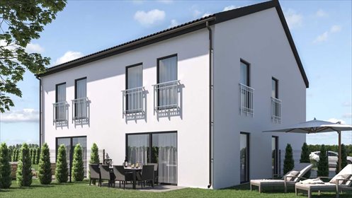 Sprzedam nowoczesny dom bliźniak 120 m² z ogrzewaniem podłogowym dom Tomkowa, Tomkowa