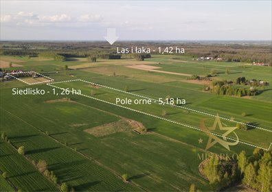 Zapraszam do obejrzenia 7,2 ha ziemi w Kopciówce - pola, las i rekreacja działka Kopciówka