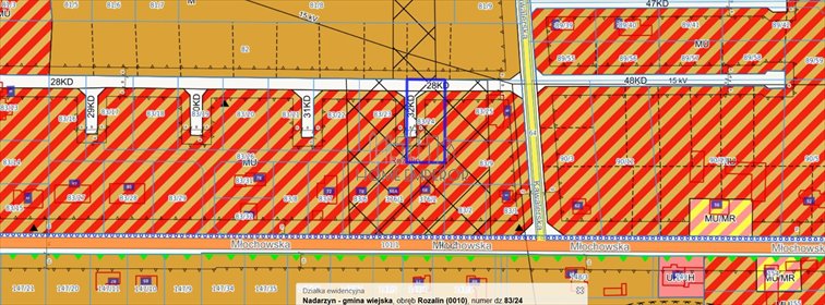 działka na sprzedaż 1500m2 działka Rozalin, Młochowska