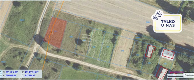 działka na sprzedaż 1112m2 działka Krynki