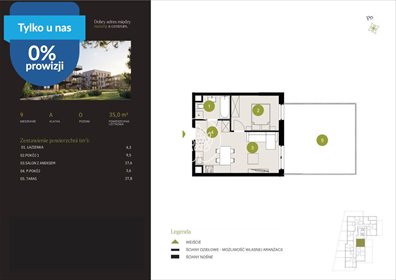 Przestronne 2-pokojowe mieszkanie 35 m² na sprzedaż mieszkanie Bydgoszcz, Flisy, Mińska