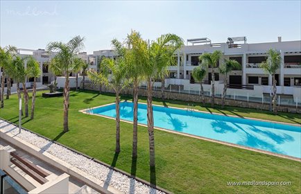 Nowoczesne 2-pokojowe mieszkanie z tarasem lub solarium mieszkanie Los Balcones