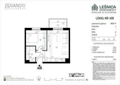mieszkanie na sprzedaż 39m2 mieszkanie Wrocław, Leśnica, Leśnica