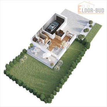 Nowoczesny dom bliźniak z garażem, 4 pokoje, pełna infrastruktura dom Konarzyce, Jaśminowa