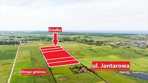 Inwestycyjna działka 4691 m² z możliwością zabudowy polecam działka Zieleniewo, Jantarowa