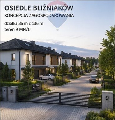 Działka inwestycyjna pod osiedle bliźniaków z potencjałem 8 lokali działka Puszcza Mariańska, Akacjowa