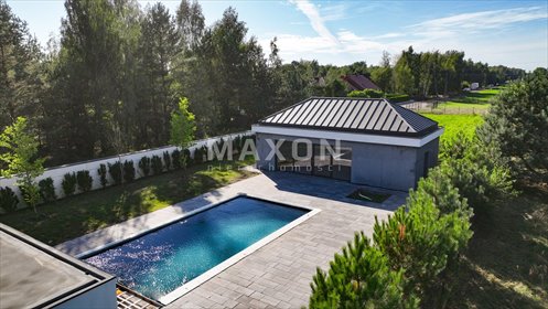 Nowoczesny dom 335 m² z tarasem i ogrodem w Ludwikowie dom Ludwików