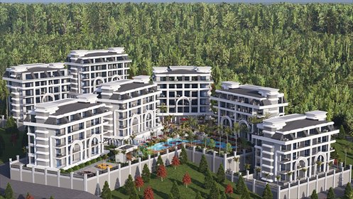 Nowoczesny apartament 2 pok. z basenem 800 m od morza mieszkanie Alanya, Kestel, Alanya, Antalya