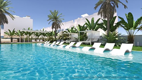 Nowoczesny bungalow z basenem i ogrodem w Torre de la Horadada dom Torre De La Horadada, Torre De La Horadada