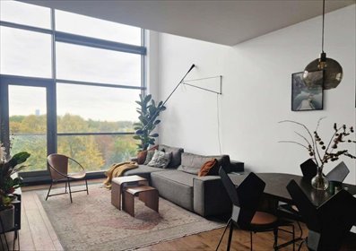 Dwupoziomowy apartament 84,38 m² z panoramicznym widokiem na Warszawę mieszkanie Warszawa, Mokotów, QBIK, Jana Pawła Woronicza