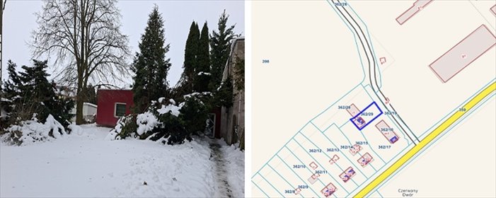 działka na sprzedaż 450m2 działka Łoza