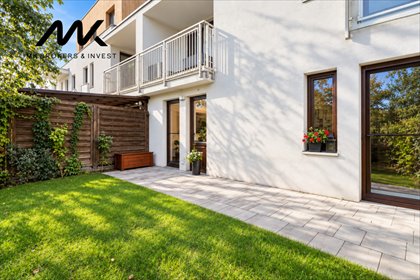 Sprzedam komfortowe 3-pokojowe mieszkanie z ogrodem 68 m² w Wilanowie mieszkanie Warszawa, Wilanów Zawady, Jara