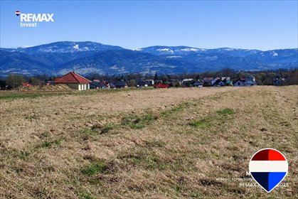Działka z panoramicznym widokiem na Beskidy, płaska, spokojna okolica działka Lipowa, Aroniowa
