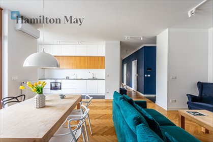 Na wynajem luksusowy apartament 89 m² z balkonem i garażem mieszkanie Warszawa, Mokotów, Dzikich Jabłoni