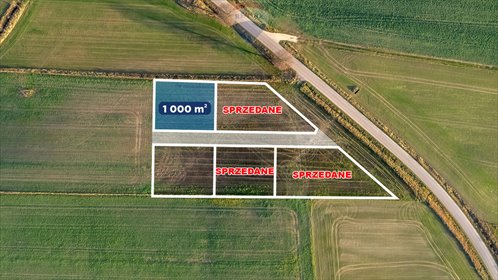 działka na sprzedaż 1000m2 działka Dobrzyca