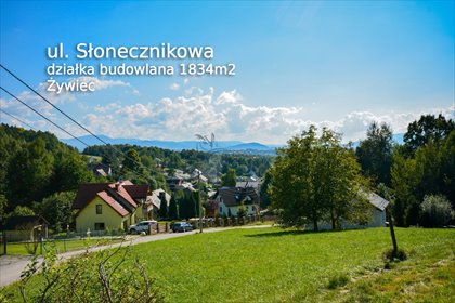 działka na sprzedaż 1834m2 działka Żywiec, Oczków