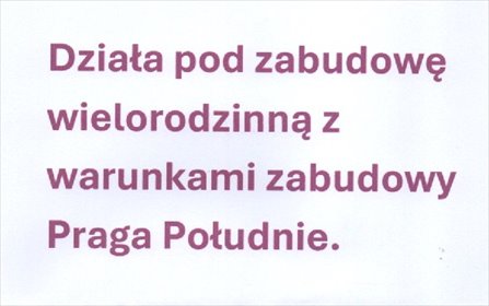 działka na sprzedaż 610m2 działka Warszawa, Praga-Południe, Gocław