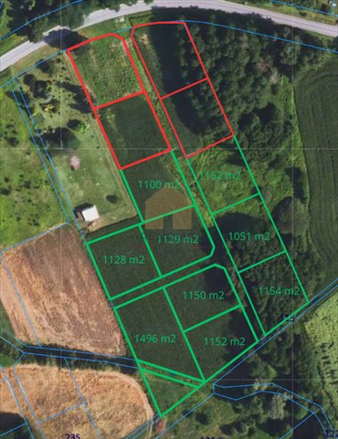 Polecam działki budowlane 1100-1496 m² w Piszkawie działka Piszkawa