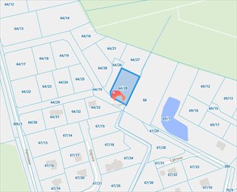 Działka budowlana 1300 m² w Dąbrowie Chełmińskiej działka Dąbrowa Chełmińska, Łąkowa