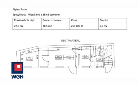 Kawalerka z ogrodem w centrum Bydgoszczy - polecam mieszkanie Bydgoszcz, Podgórna