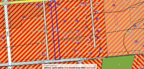 działka na sprzedaż 2692m2 działka Janówek Drugi, Kwiatowa