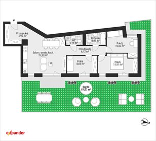 Nowoczesne 4-pokojowe mieszkanie z balkonem w Katowicach mieszkanie Katowice, Słoneczna