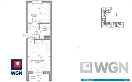 Na sprzedaż nowoczesne mieszkanie 42 m² z balkonem w Wrotkowie mieszkanie Lublin, Wrotków, Wrotków