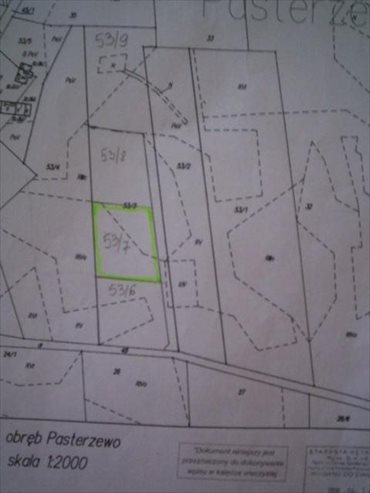 działka na sprzedaż 1000m2 działka Pasterzewo