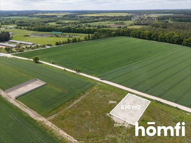 działka na sprzedaż 869m2 działka Konarskie, Do Wiatraka