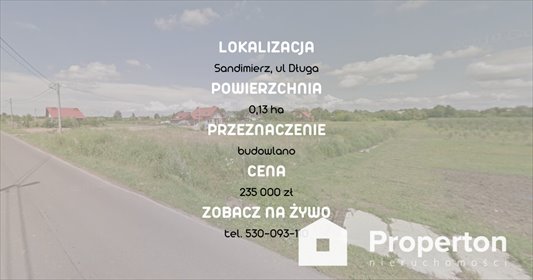 działka na sprzedaż Sandomierz Długa 1363 m2