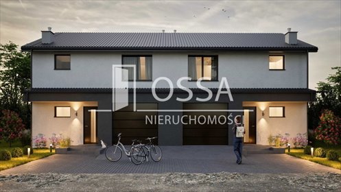 Nowoczesny bliźniak 122 m² z garażem i dużą działką dom Cieplewo, Rumiankowa