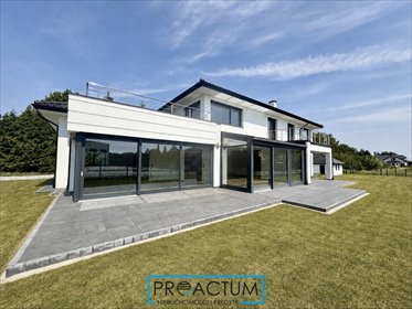 Nowoczesna rezydencja 406 m² - 5 sypialni, oranżeria, garaż dom Złotoria