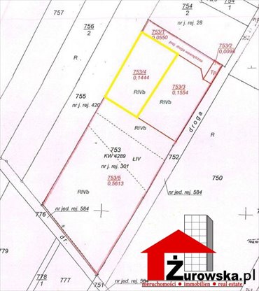 działka na sprzedaż 1444m2 działka Kadłub, Kadłubski Piec