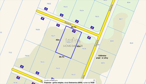 Zapraszam do zakupu działki 1200 m² w Dobrzenicy działka Dobrzenica, Sasanki