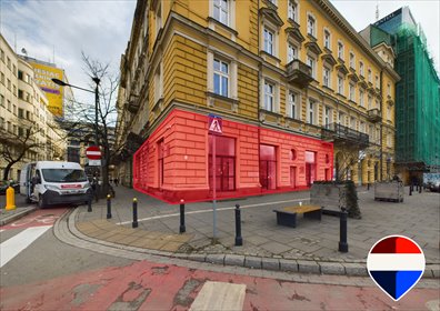 Lokal handlowo-usługowy 146 m2 z witrynami w centrum Warszawy lokal użytkowy Warszawa, al. Aleje Jerozolimskie