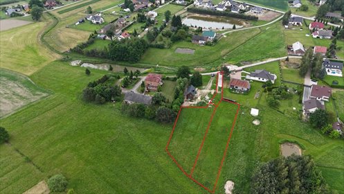 Działka budowlano-rolna z widokiem na las, media, 1435 m2 działka Wola Batorska